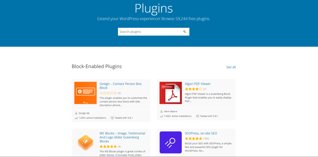 There are tons of plugins users can use when choosing to build their websites on WordPress