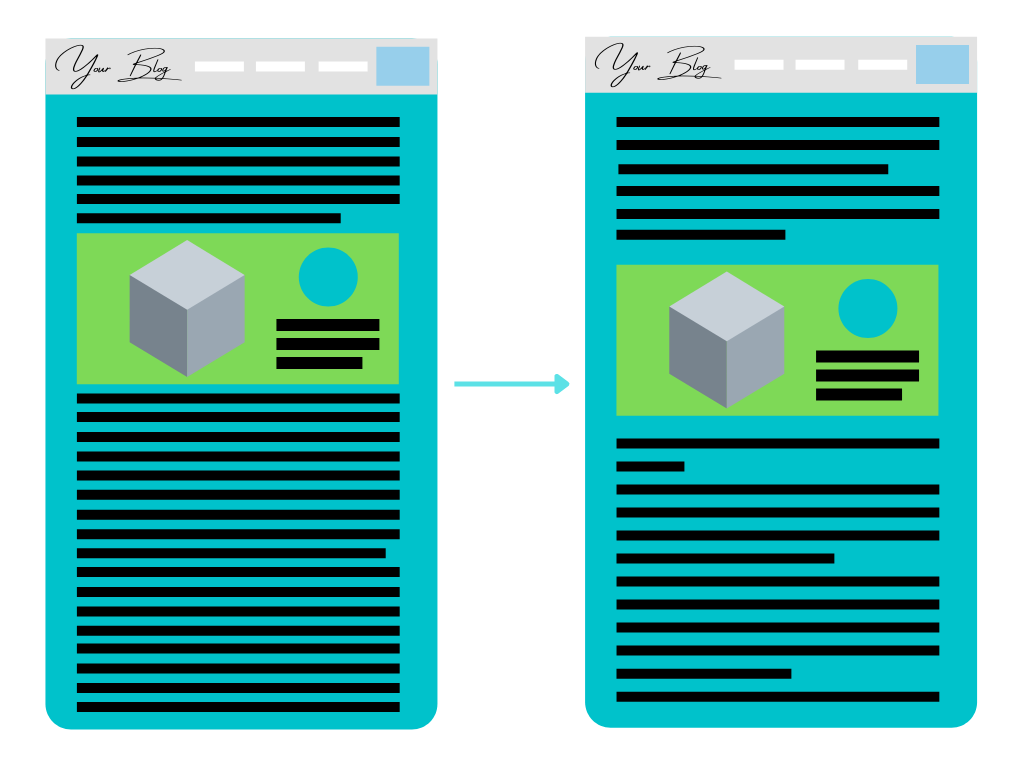 Website Layout White Space Comparison