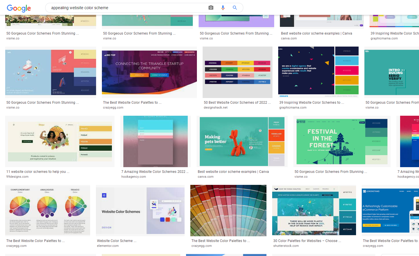 Website Colors Color Inspiration Google