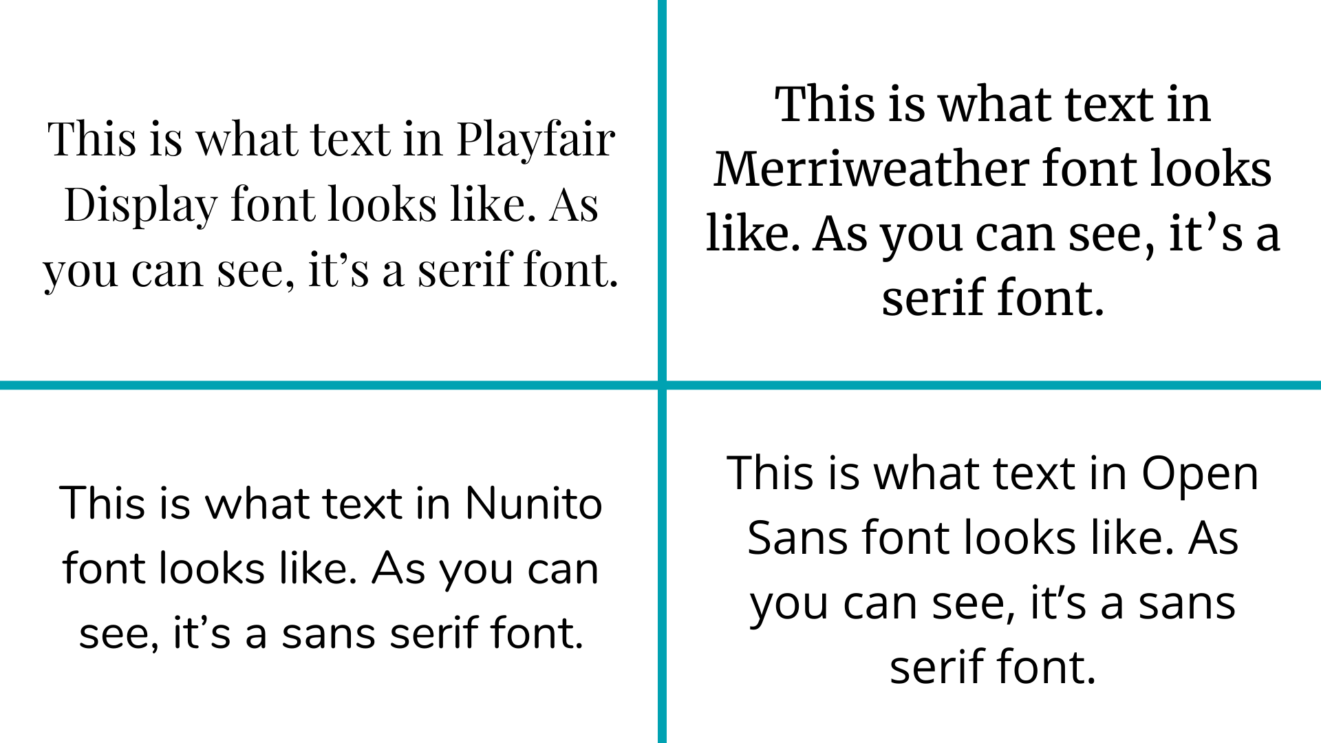 Website font fonts serif sans serif comparison