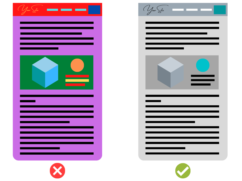 Website Colors Color Usage Comparison