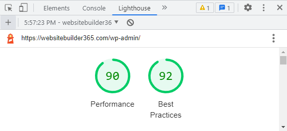 wordpress dashboard performance stats