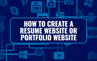 How to Create a Resume Website or Portfolio Website